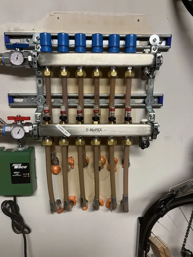 Plumber performing Leak Detection at a residential property in Toledo